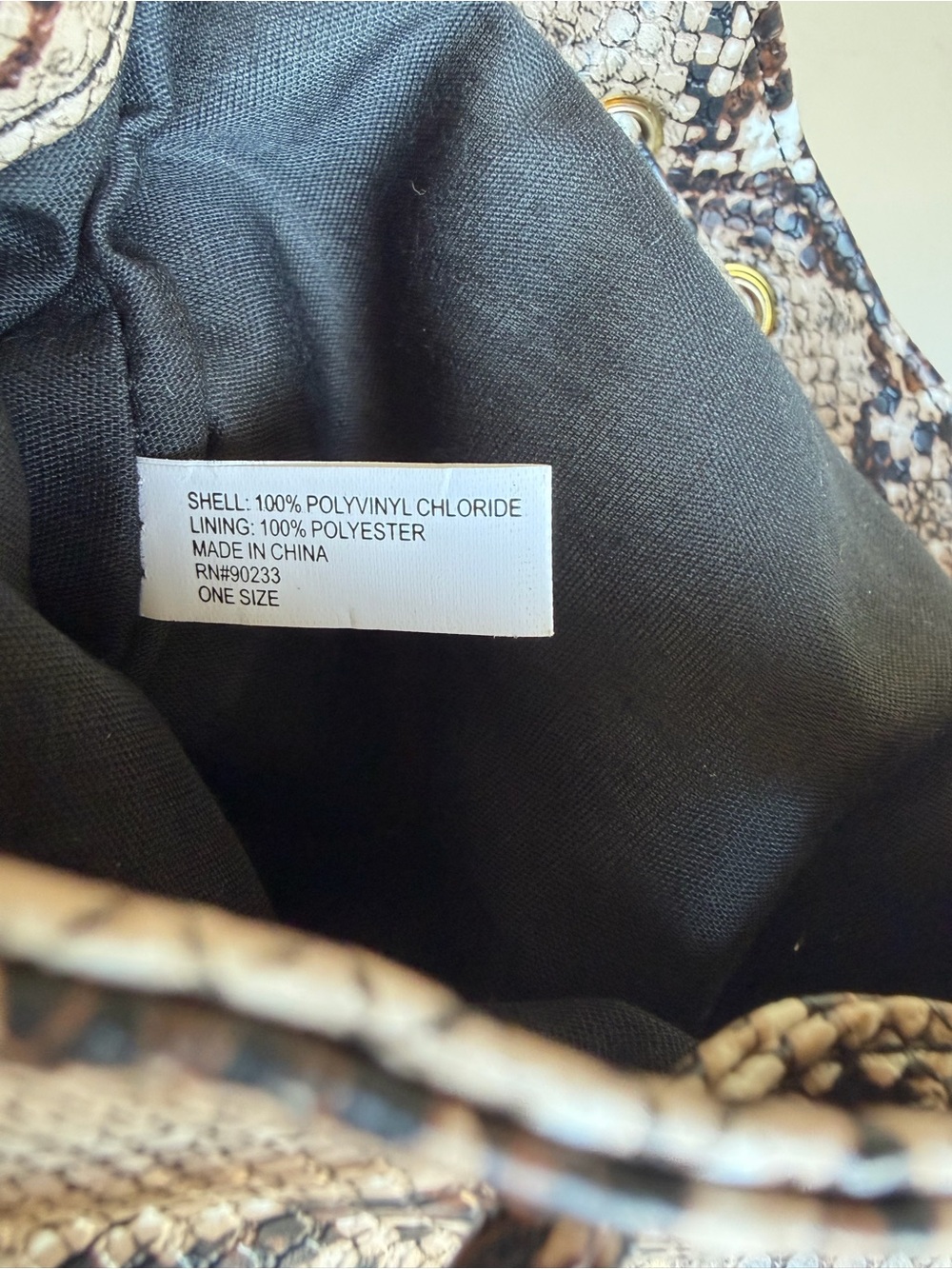 PacSun Snake Print Mini Backpack Purse - Excellent Condition! - Picture 12 of 16